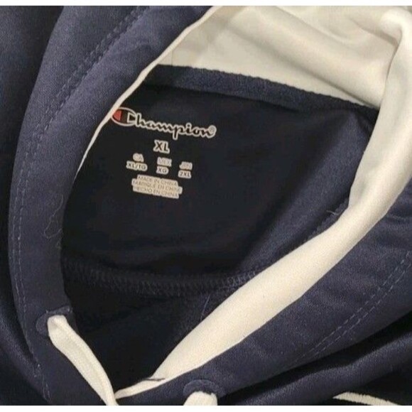 Champion Penn State Nittany Lions Navy Champion Big Logo Hooded Sweatshirt Sz XL - Picture 3 of 6